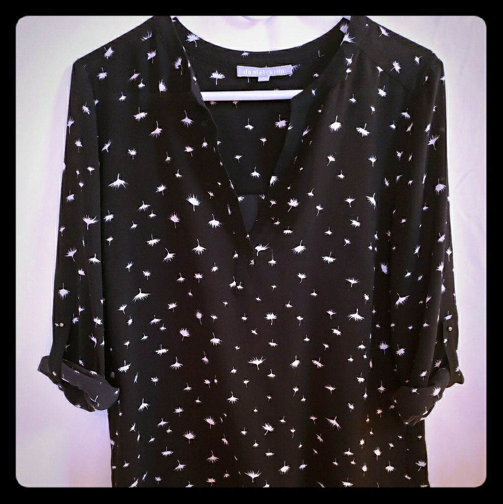 Black and white blouse